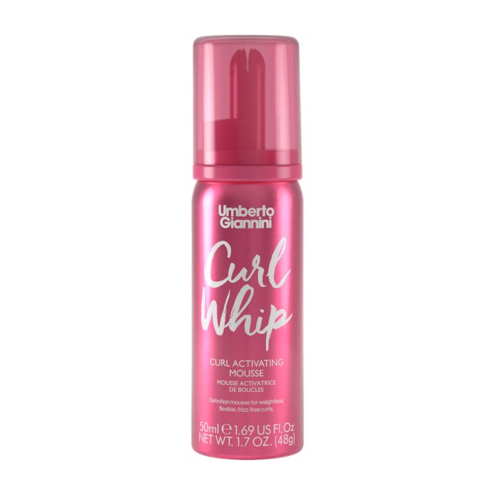 Umberto Giannini Curl Whip mousse in roze metallic flacon
