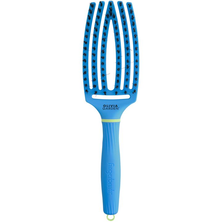 Olivia Garden FingerBrush Boar&Nylon Turbo Blue
