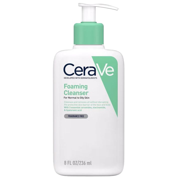 CeraVe - Schuimende Cleanser met Niacinamide voor Normale tot Vettige Huid - 236 ml