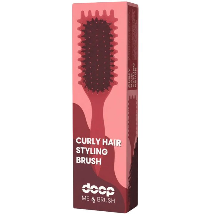 doop Me & Brush Curly Hair Styling Rood