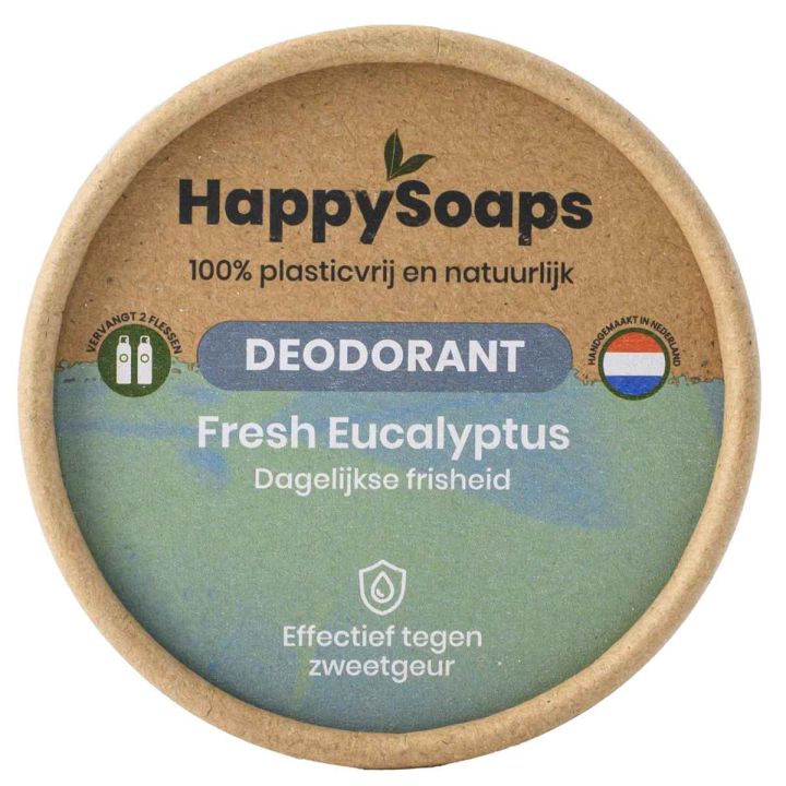 HappySoaps Natuurlijke Deodorant Fresh Eucalyptus 50 gr