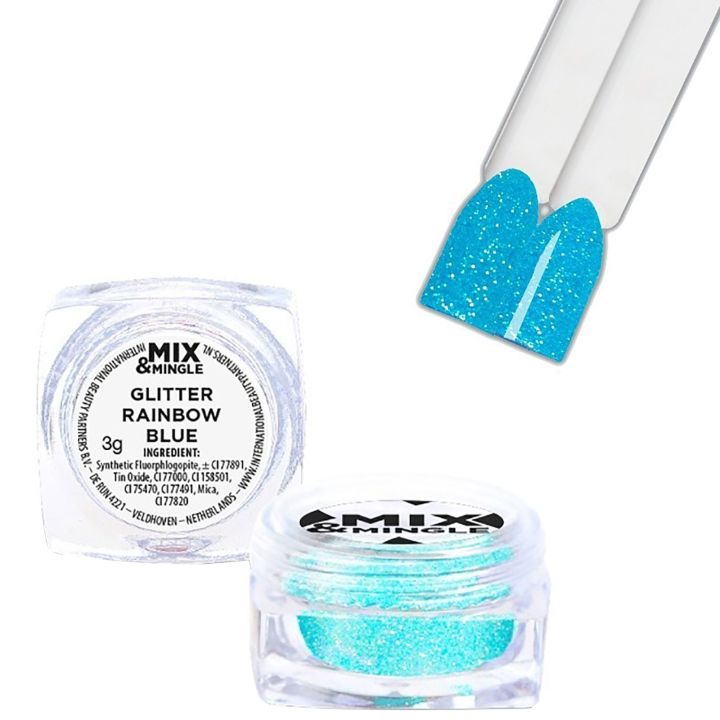 ibp - Mix & Mingle Glitter - Rainbow Blue - 3 gr