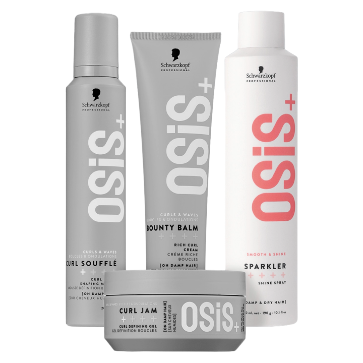 Schwarzkopf - OSiS+ - Type 4B-C Kroes haar - Set voor strakke krullen