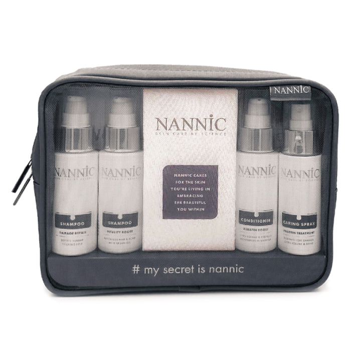 Nannic - HSR Cosmetic Travel Bag - 4 x 50 ml