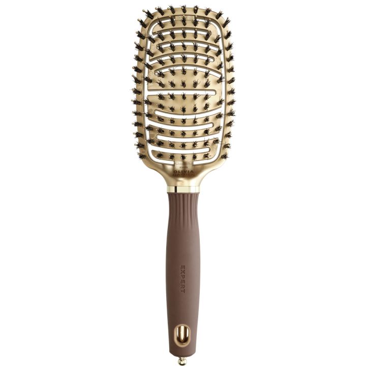 Olivia Garden - Expert Care Flex Boar & Nylon Gold & Brown