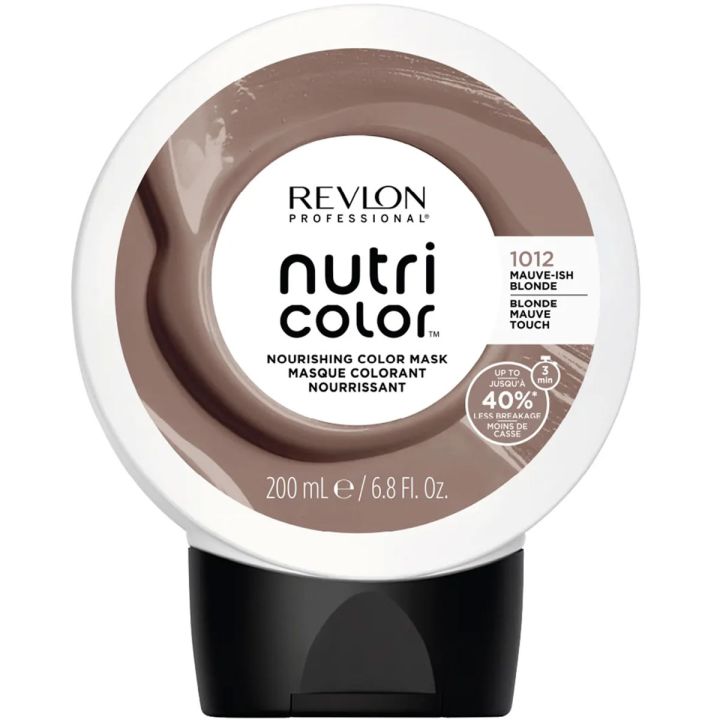 Revlon Nutri Color 200 ml pakshot met ronde witte pot en zichtbare bruine crème