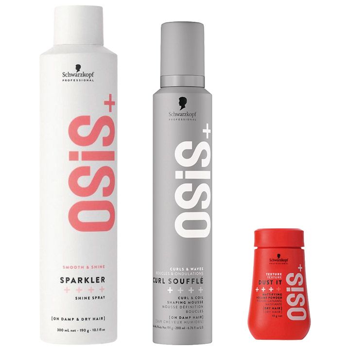 Schwarzkopf - OSiS+ - Type 4A Kroes haar - Set voor zachte krullen