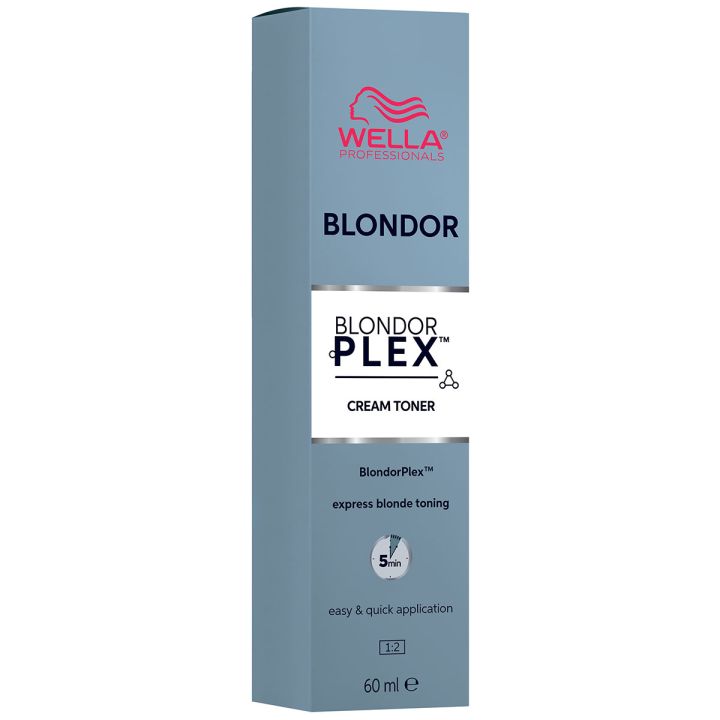 Wella Professionals BlondorPlex Cream Toner verpakking in blauwe doos van 60 ml