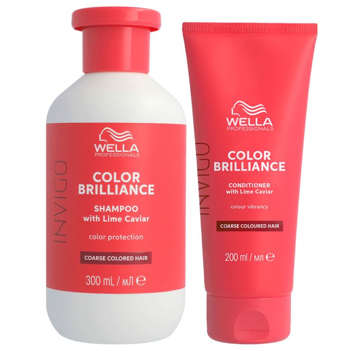 Wella Professionals - Invigo - Color Brilliance - Gekleurd & Dik Haar - Voordeelset