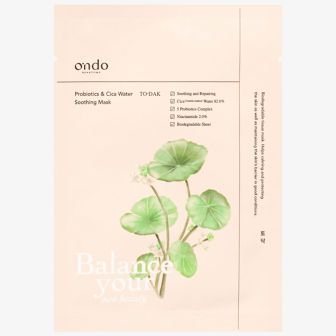 Ondo Beauty Probiotics & Cica Water Soothing Mask 25gr