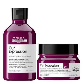 curl expression mask shampoo set