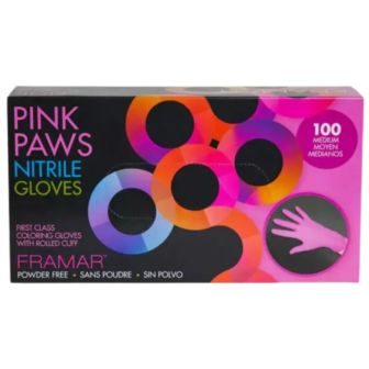 Framar - Pink Paws Nitrile Wegwerphandschoenen Medium- 100 st