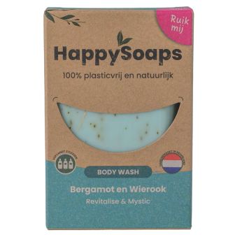 HappySoaps Body Wash Bar Bergamot & Wierook 100 gr