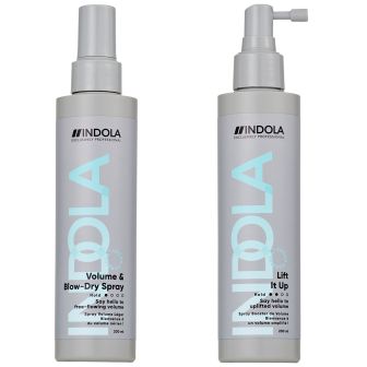 Indola - Styling - Volume Essentials - Volume & Blow Dry Spray & Lift it up Volume Spray - Set