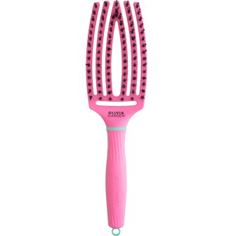 Olivia Garden FingerBrush Boar&Nylon Lollipop Pink