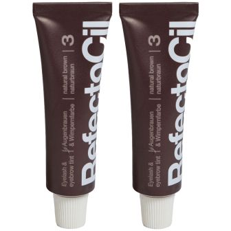 RefectoCil Bruin 2 stuks Voordeelset