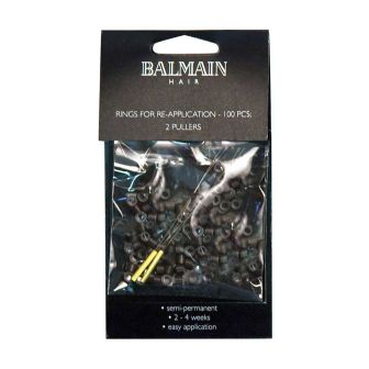 Balmain - DoubleHair - Length & Volume Vastzetringen - 100 Stuks - Bruin