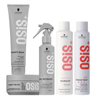 Schwarzkopf - OSiS+ - Type 3C Krullend haar - Set voor spiraalkrullen