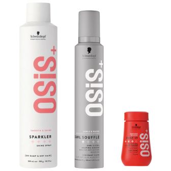  Schwarzkopf - OSiS+ - Type 4A Kroes haar - Set voor zachte krullen