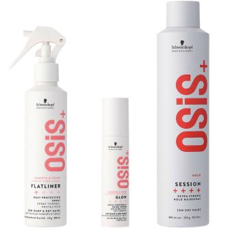 Schwarzkopf - OSiS+ Protect & Shine - Voordeelset voor hittebescherming en glans packshot