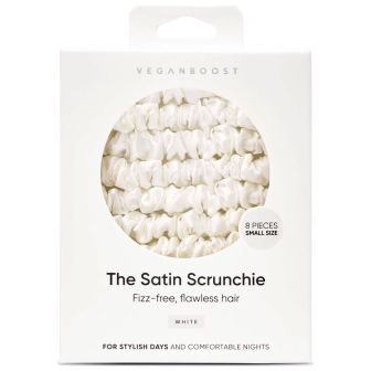 Veganboost Scrunchies White 8 Stuks Small