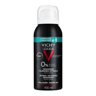 Vichy Homme Deodorant Compressed Gevoelige Huid 48 uur 50 ml