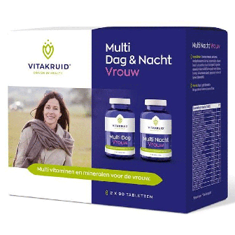 Vitakruid Multi Dag/Nacht Vrouw 180 Tabletten