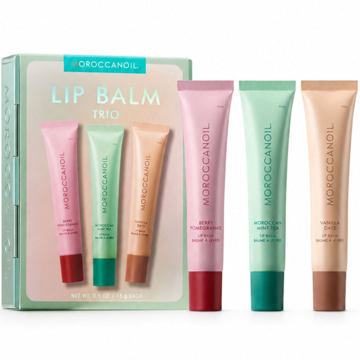 Moroccanoil Lip Balm Trio Tin Box
