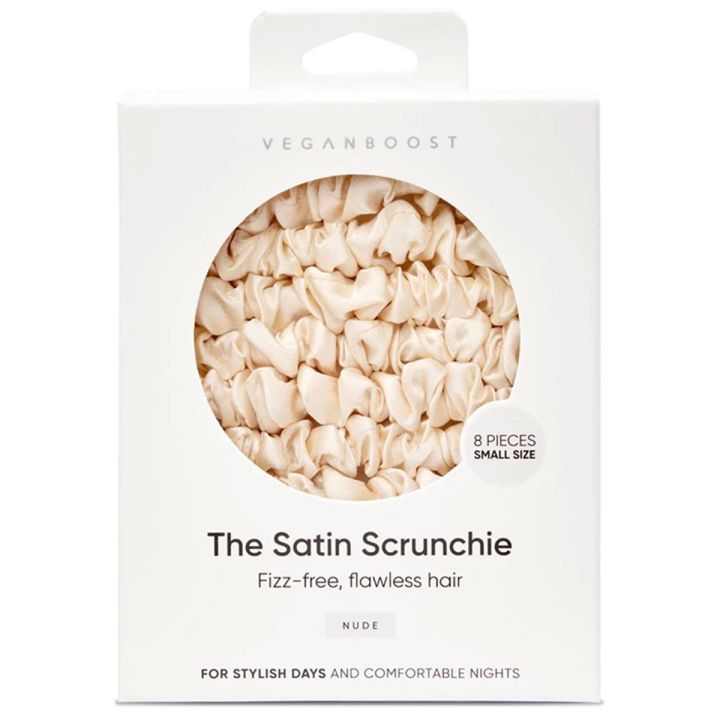 Veganboost Scrunchies Nude 8 Stuks Small