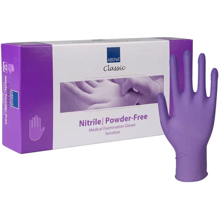Abena Handschoenen Nitril Paars 100 stuks M