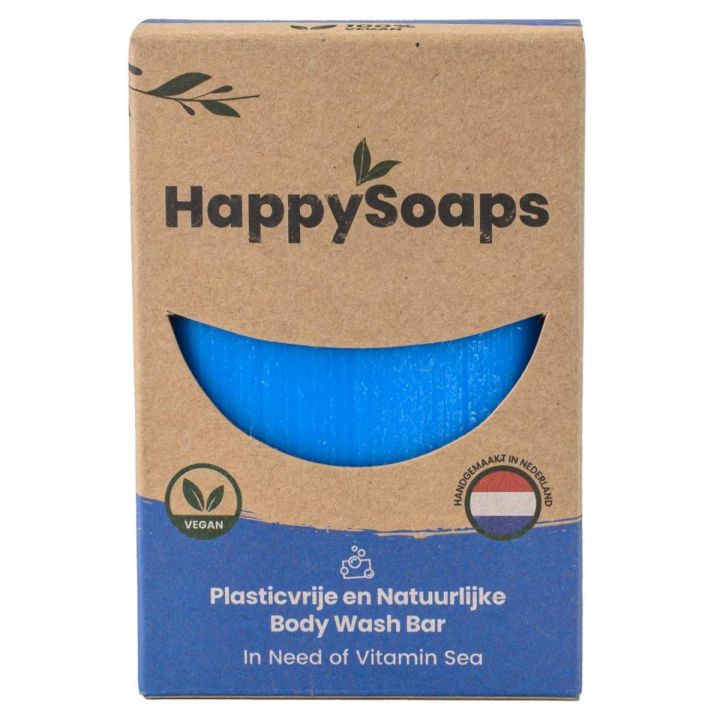 HappySoaps Body Wash Bar In Need of Vitamin Sea 100 gr