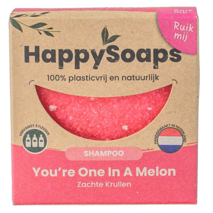 HappySoaps Shampoo Bar You're One In A Melon 70 gr