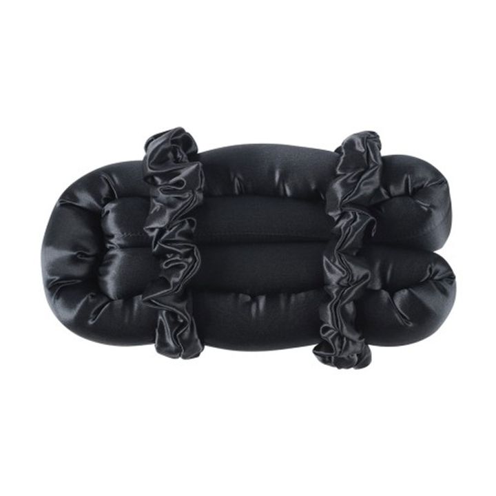 Beauty Pillow Luxury Silk Heatless Curls Black