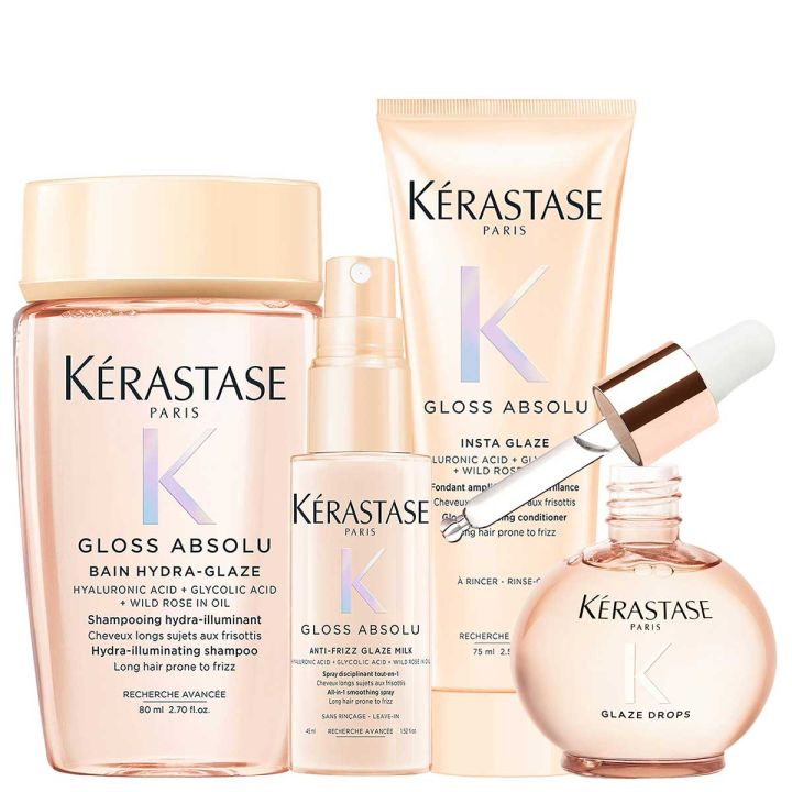 Kérastase Gloss Absolu ヘアケアセット Kérastase Gloss Absolu Routine Mini Reisverpakking Voordeelset