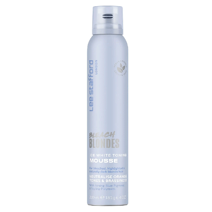 Lee Stafford Bleach Blondes Ice White Toning Mousse 200 ml