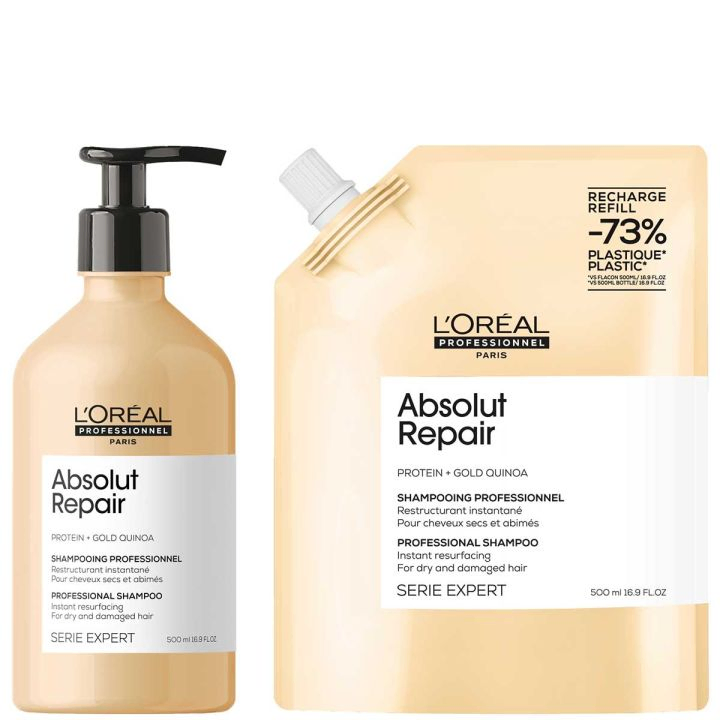 L'Oréal Professionnel Absolut Repair Shampoo 500 ml + Refill