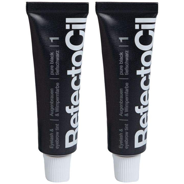 RefectoCil Zwart 2 stuks Voordeelset