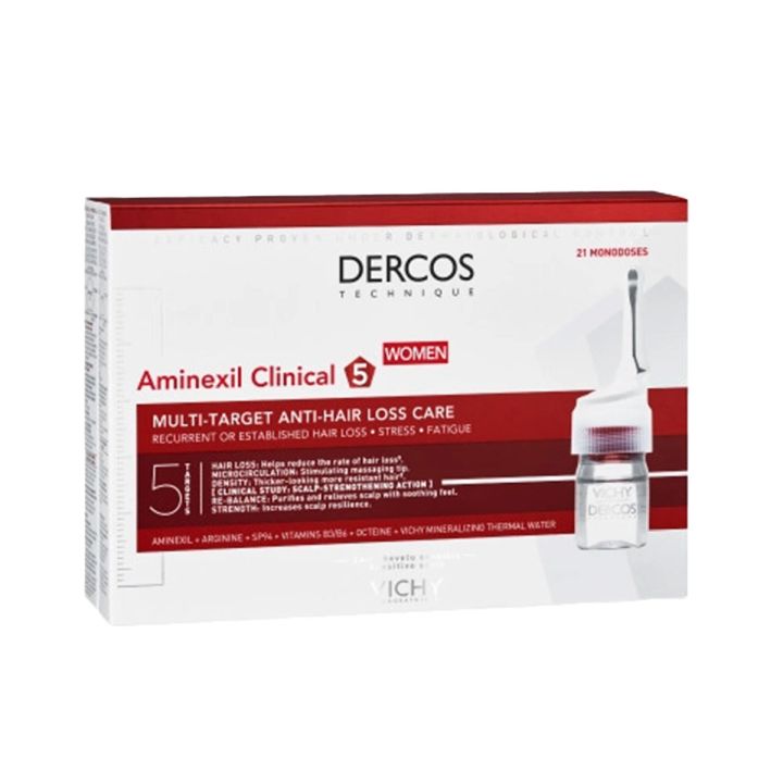 Vichy Dercos Aminexil Clinical 5 Vrouw 21 ampullen