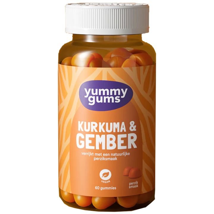 Yummygums - Kurkuma & Gember - 60 Gummies