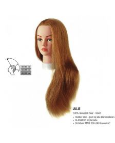 Sibel - Julie Blond Oefenhoofd - Natuurhaar - 40-60 cm