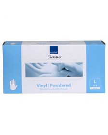 Abena - Vinyl Handschoenen - Wit - Gepoederd - Maat L - 100 Stuks
