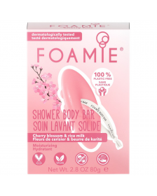 Foamie - 2-In-1 Body Bar - Cherry Kiss - 80 gr