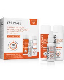 Foligain - Men - 3-Piece Trial Set for Fuller-Looking Hair