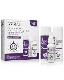 Foligain - Women - 3-Piece Trial Set for Fuller-Looking Hair