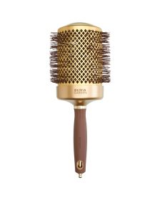 Olivia Garden - Blowout Shine Wavy - Gold & Brown - Haarborstel - 80 mm
