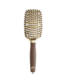 Olivia Garden - Expert Care Flex Boar & Nylon Gold & Brown 