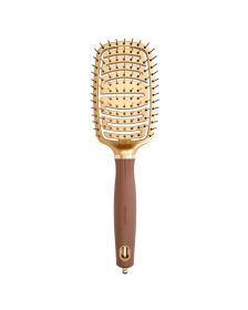 Olivia Garden - Expert Care - Nylon Haarborstel - Gold & Brown 