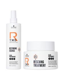 Schwarzkopf - R-TWO - Restoring Essence & Rescuing Treatment 200 ml - Voordeelset