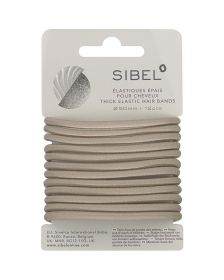 Sibel - Thick Elastic Hair Bands - Blonde - 12 Stuks