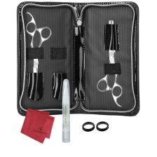 Olivia Garden - SilkCut - Scharen Set - 5.5 Inch - Black Pouch